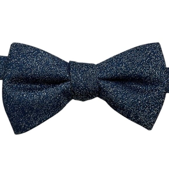 ALFANI Men's 100% Polyester LUXURY Bow Tie Blue Speckled W:2.6" EUC - Picture 1 of 2